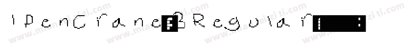 IPenCrane-B Regular字体转换